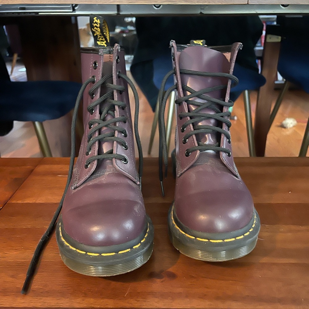 Dr. Martens 1460 purple combat boots